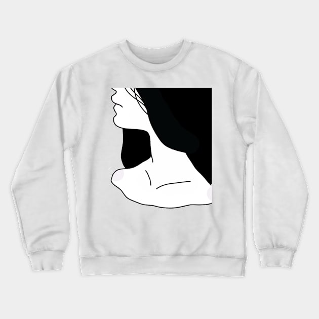 Bust Crewneck Sweatshirt by LilMissMisanthrope